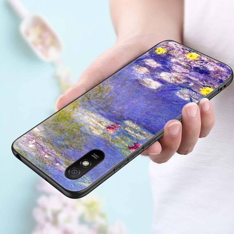 Силиконовый чехол для телефона Claude Monet для Xiaomi Redmi Note 11 10 9 8 Pro 11T 10T 10S 9S 8T 9 9A 9C 9T, черный мягкий чехол, чехол