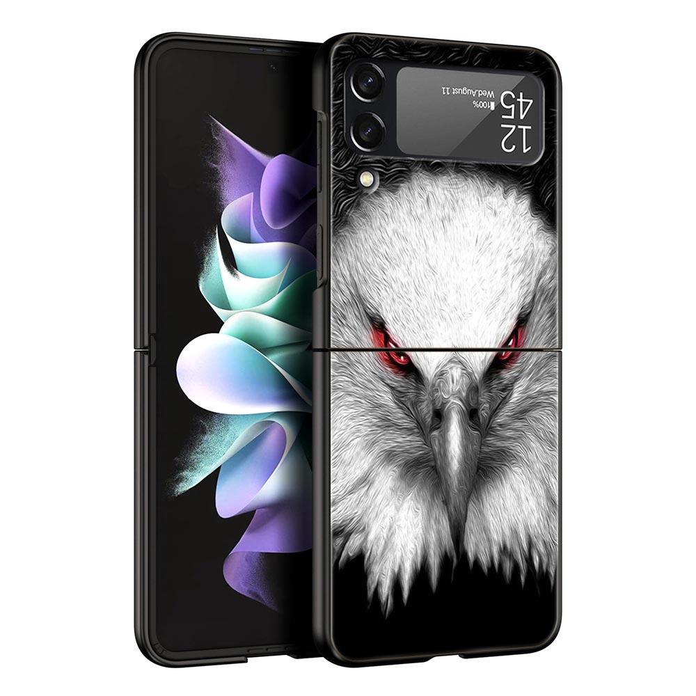 Чехол для телефона Z Flip 4 для Samsung Galaxy Z Flip 3 5G ZFlip3 Flip3 zflip Flip4 черный жесткий чехол для ПК тигр лев леопардовый чехол