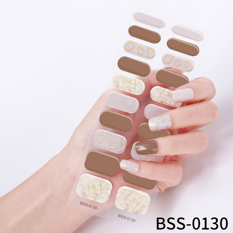Gel Manicure Stickers Semi-cured Gel Nail Stickers Nail Polish Glue Manicure Stickers