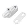 External Window Lock Catch Aluminum Alloy Anti Theft Flat Window Buckle Lock for Single Double Windows White