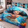 Moana cartoon 3Pcs Bedding Set Duvet Cover With Two Pillowcases For Bedroom Home Decoration