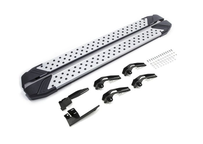 Marchepieds - J&J AUTOMOTIVE - Chevrolet Captiva 2011-2015 - Aluminium - Installation facile - Homologation TÜV