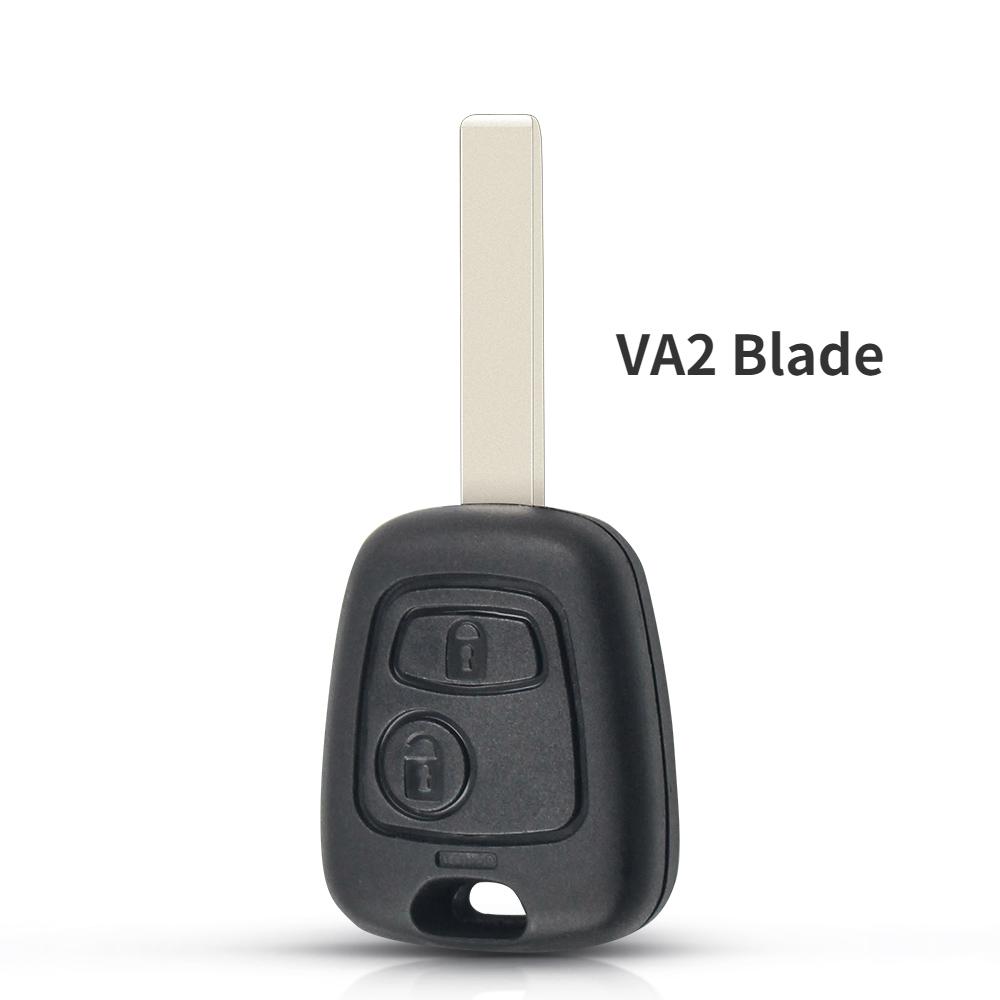 KEYYOU 10PCS For Peugeot 106 107 207 307 407 206 306 406 Car Remote Key Case HU83 VA2 Shell Fob For Citroen C1 C4 XSARA Picasso