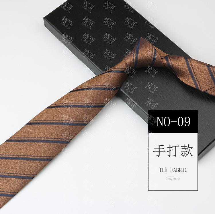 Tie Wedding Groom Business Men Retro Pattern Dress Burgundy Hand Style 8Cm Hand Tie