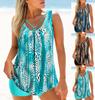 Summer Sexy and Fashionable Women's Bikini Set Fashionable Swimming Pool Swimsuit Leopard Print Camisole Swimsuit Set S-6XL