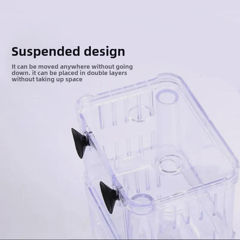 Двухслойный плавающий ящик для разведения гуппи и мальков с акриловой изоляцией для бойцовых рыбок