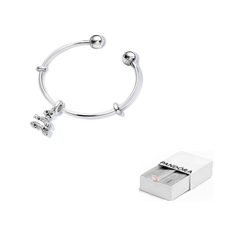Pandora 925 Sterling Silver Bangles Women's Silver ZT2389