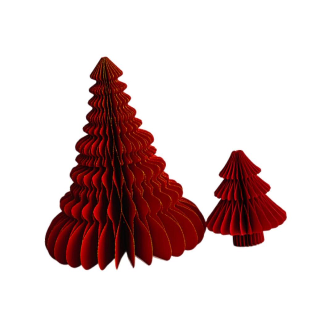 2x Paper Christmas Tree Ornament Christmas Desktop Decoration Foldable Trendy Sculpture for Indoor Bedroom Bookshelf Walkway