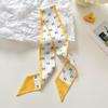 Long Silk Scarf, High-end New Versatile Hair Tie Streamer, Atmosphere Ribbon, Spring and Summer Decorative Scarf, Tied Bag Streamer