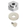 4pcs Aluminum Alloy 12mm Turn To 17mm Wheel Hex Adapter for 1/10 RC Car (Red)