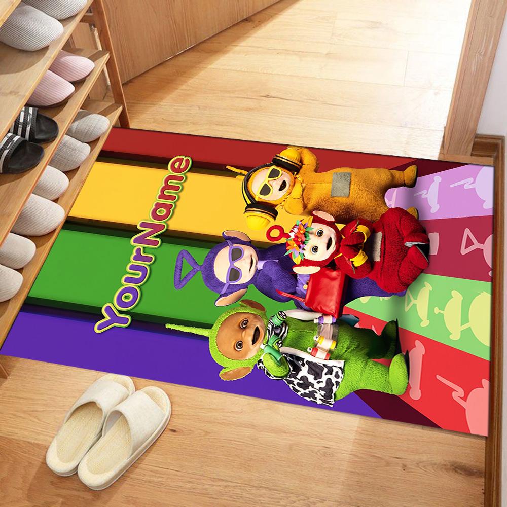 Teletubbies Customize Your Name Area Rug Design for Bedrooms Outdoor Living Rooms Foyer Antislip Carpet Office home decor