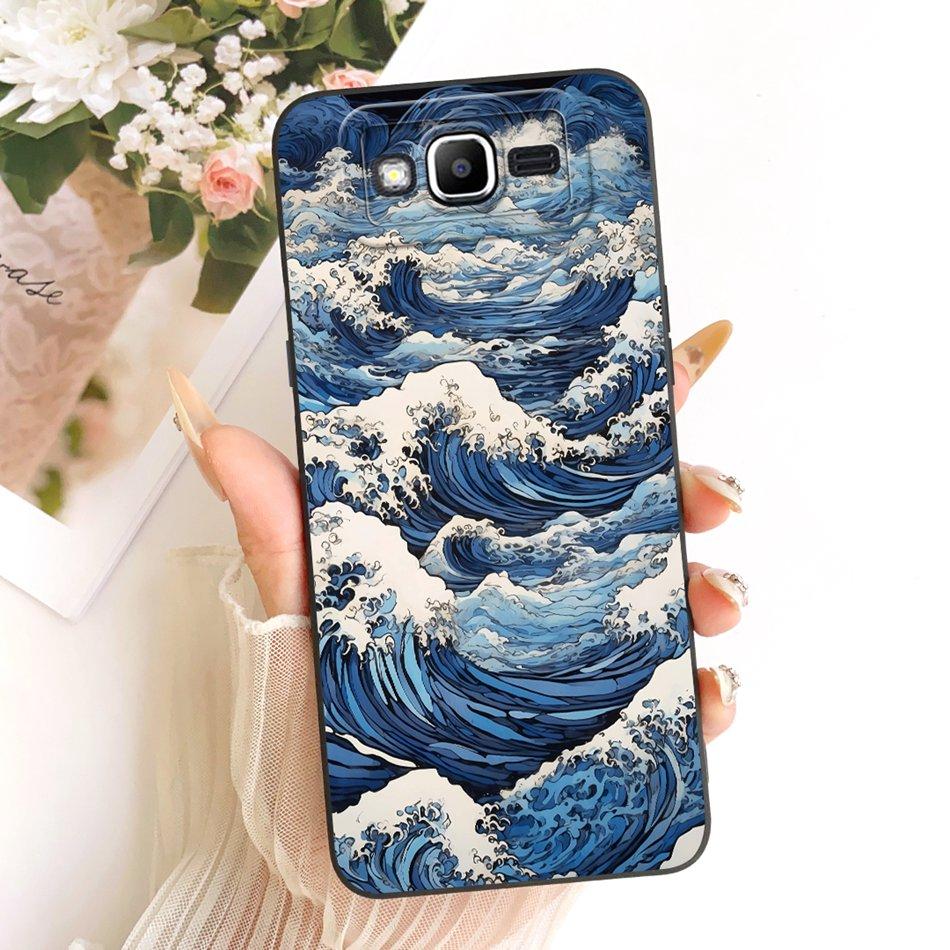 For Samsung Galaxy J2 Prime Grand Prime G530 G531F G532G Fashion Dusk Beach Painting Phone Case Soft Silicone Covers Bumpers