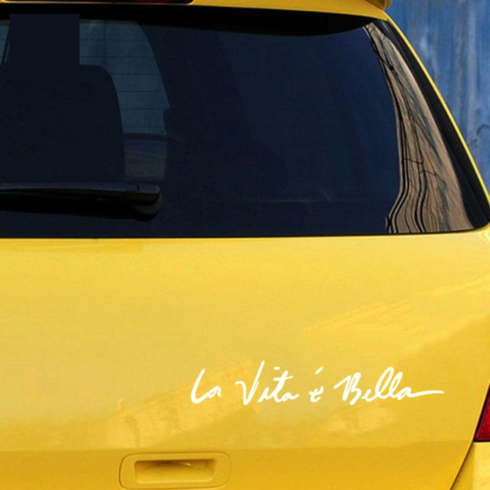 Rule Decoration Funny Life Is Beautiful Car Sticker La Vita E Bella Vehicle Decal Vinyl