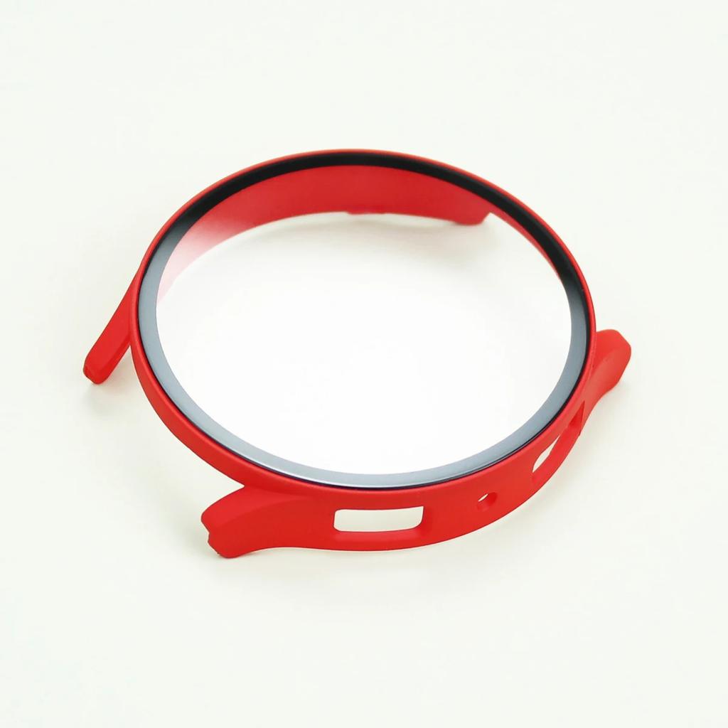 Glass+Case for Samsung Galaxy Watch 7/6/5/4 44mm 40mm Tempered cover Full PC bumper screen protector Galaxy watch FE Accessories