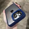 Роскошный металлический бампер для объектива, прозрачный чехол для iPhone 15 14 13 12 11 Pro Max Mini X XS Max XR 7 8 Plus, силиконовый акриловый жесткий задний чехол