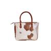 Women's Western Classic Cowhide Tote Bag Shoulder Handbag with Freebie Clutch Shoulder Hand Bag Classical Tote