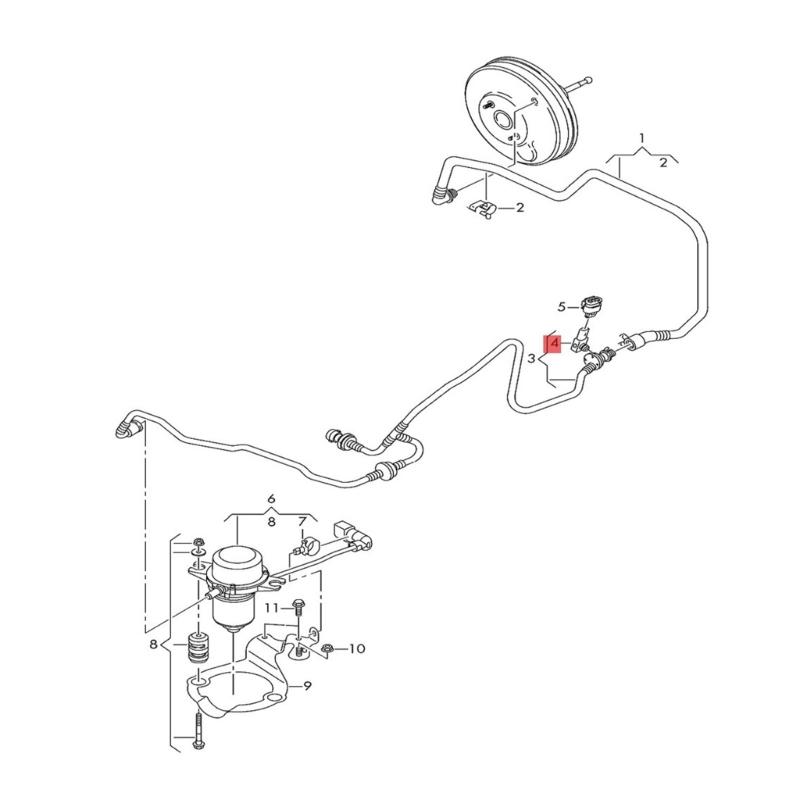 Датчик давления усилителя тормозов 5Q0906207 Универсальный датчик давления, аксессуар для автоматической замены