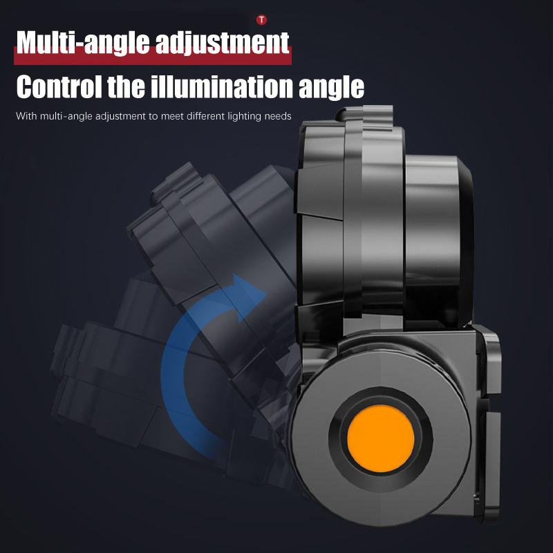 Фонарик на голову для улицы 400 мА Usb-фонарик мощный светодиодный водонепроницаемый перезаряжаемый фонарик