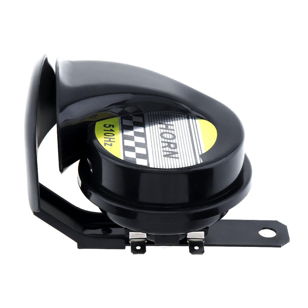 DC 12V 115dB Universal Car Horns Signal Single Sound ABS Snail Horn Claxon Fit for Motorcycles Bicycles Automobiles Cars Vehicle