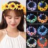 Hairband Glowing LED Wreath Halloween Crown Flower Light Up Headband Christmas Party Decoration