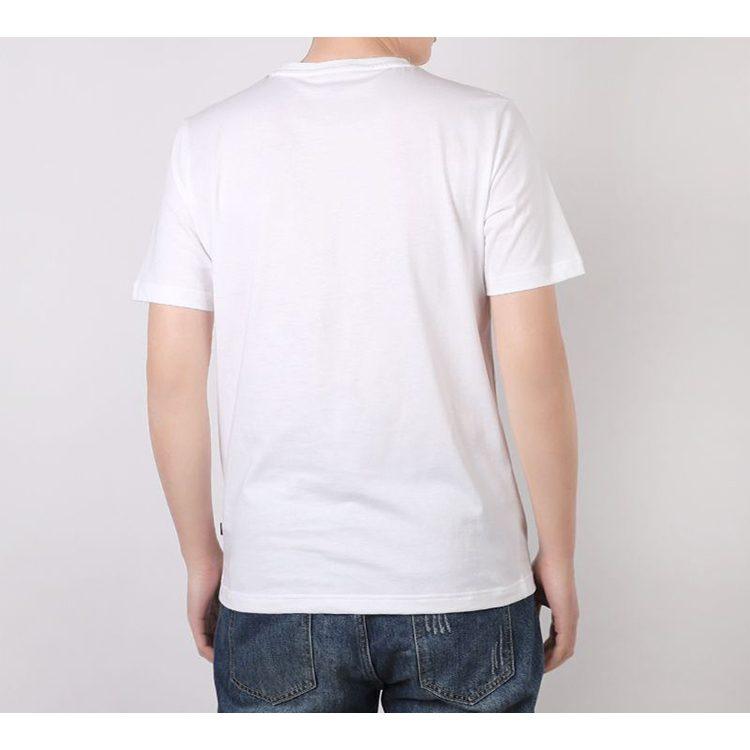 PUMA T Shirts Men's White Crew Neck Moderate Straight Fit 586464-02