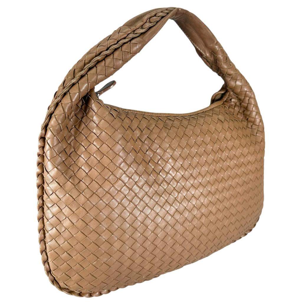 BOTTEGAVENETA Сумка-хобо INTRECCIATO 115653 Коричневая Женская б/у