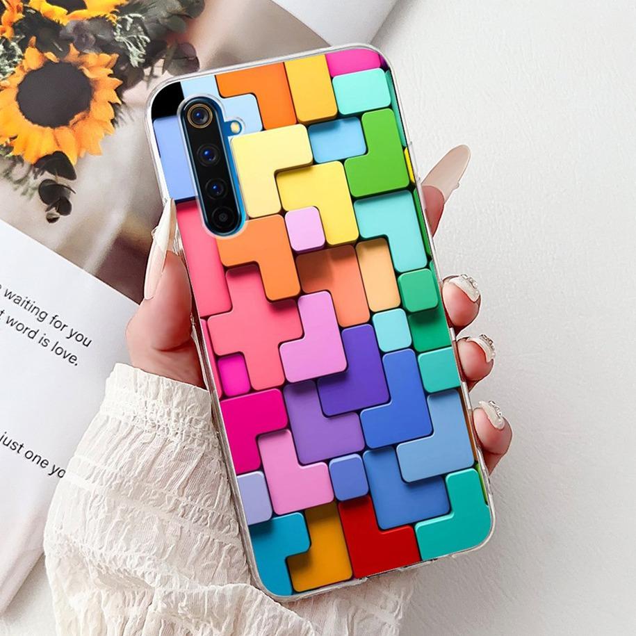 Чехол для Realme 6 Pro RMX2061 Мягкий Силикон Мультяшный Чехол для Телефона Для OPPO Realme 6 Pro Чехол Realme6 Realme 6 Pro 6i 6S 6Pro Coque