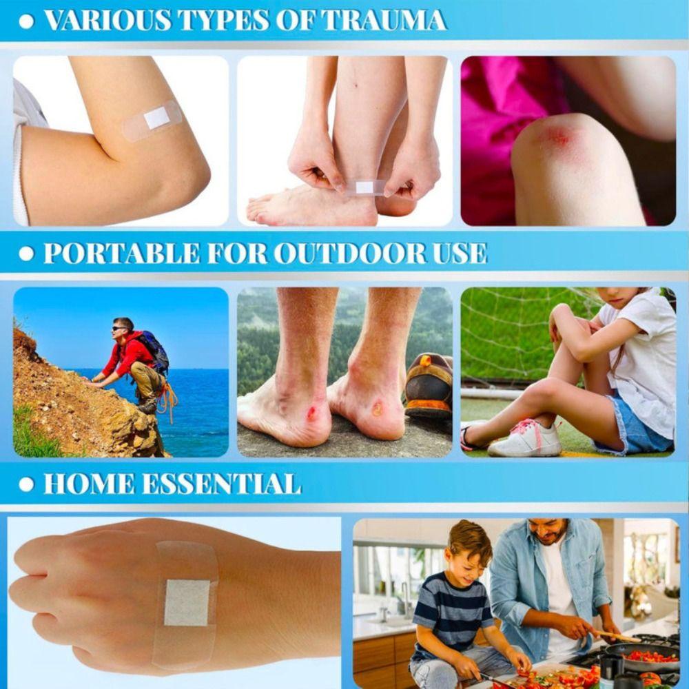 60Pcs Anti-friction Waterproof Sticker Transparent Foot Patch for Children Bathing Swimming