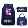 Animation Cartoon With Peripheral Printing Children'S Spine Backpack Set, Primary And Secondary School Student Leisure Schoolbag