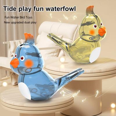 Красочная игрушка-свисток для водяных птиц, игрушка для ванны, обучающая интерактивная игривая обучающая свисток для мальчиков и девочек