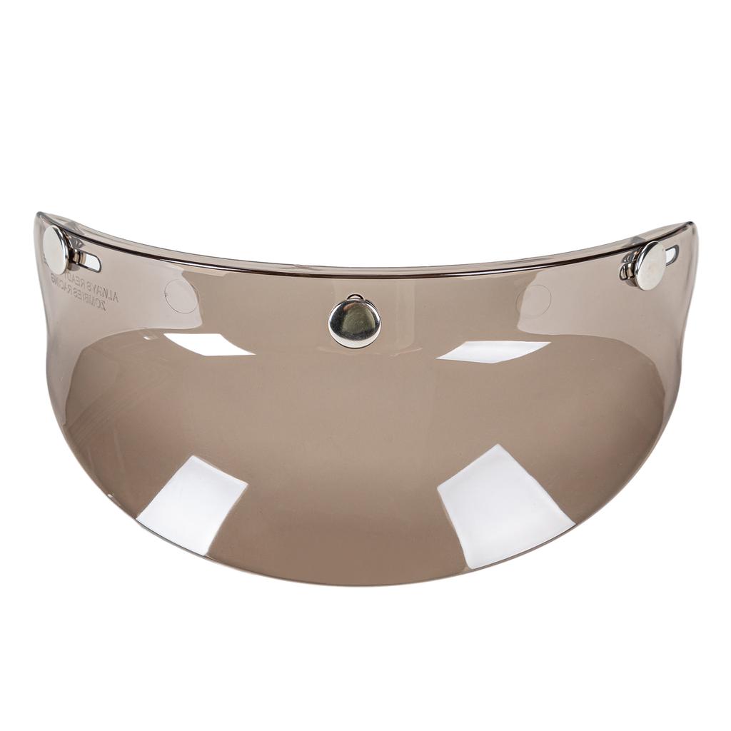 3 Snap-Button Lens Up Wind for Open Face Motorcycle Helmet