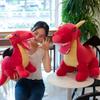 Creative Dinosaur Doll Plush Toy Tyrannosaurus Rex Pterosaur Fire Breathing Dragon Doll Children's Birthday Gift