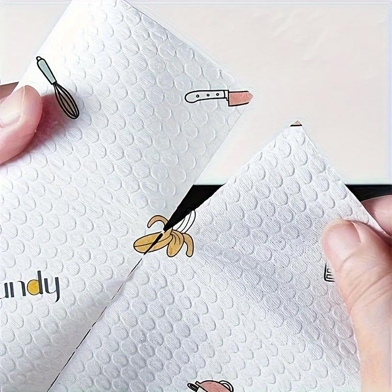 1roll (200sheets) Thickened Lazy Rag,Disposable Kitchen Paper Towel, Washable Wet and Dry Dual-use Towel, Dishwashing Cloth, Non-stick Oil Rag