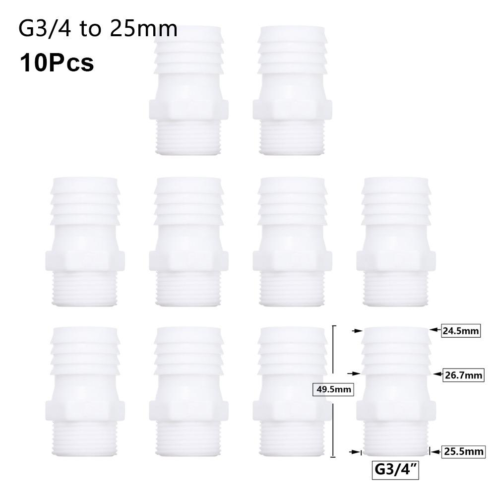 1/10 шт., соединительный шланг для системы капельного орошения, фитинги для труб, резьба 3/4 дюйма, муфта для зазубренной трубы