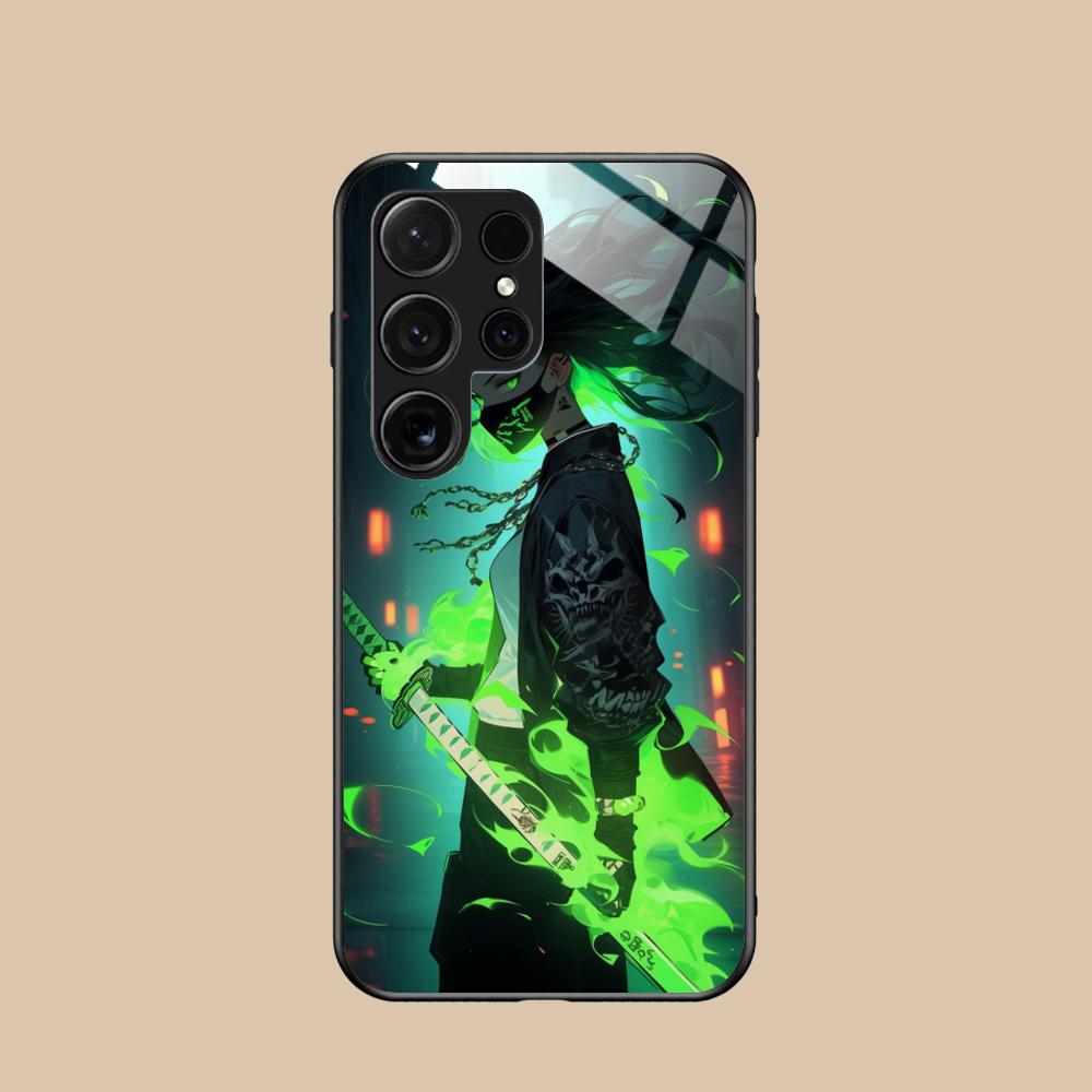 Чехол для мобильного телефона с аниме-девушкой для Samsung Galaxy S26 S25 S24 S23 S22 S21 S20 Note20 Plus FE Ultra Стеклянный Цветной Чехол