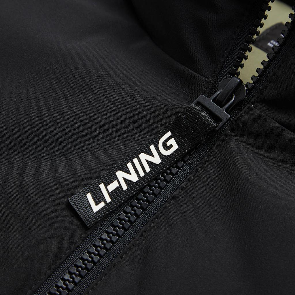 Li Ning Hot Pot Down Series Water-Resistant Letter Number Zipper Versatile Cold-Resistant Stand Collar Comfortable Winter Vest Men Vest AMRU043-1