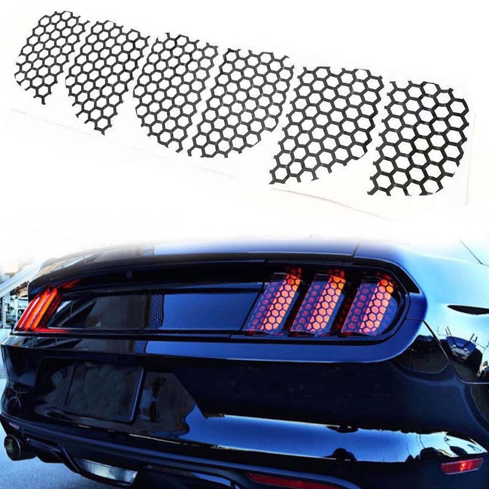 Light Decoration Car Sticker Car Exterior Accessories Honeycomb Car Stickers Taillight Decorative