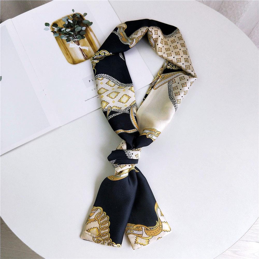 New Scarves Silk Scarves Women'S Spring And Autumn Season Long Decorative Professional Scarves Summer Thin Styles Paired With Shirts Stylish