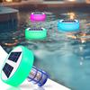 Solar Pool Ionizer Automatic Floating Pool Cleaner with LED Lights Solar Charging Chlorine-Free Pool Water Purifier Ionizer