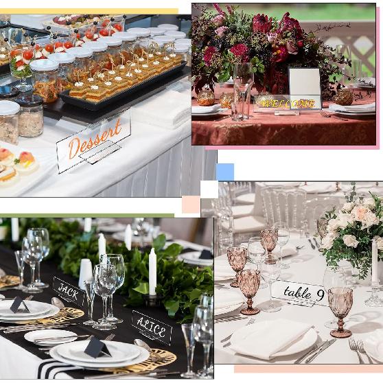 Yookeer 12 Pack Acrylic Name Plate Personalized Desk Name Plaque Sign Clear Panel Rectangle Acrylic Sheet Blank for Office Desk Decor(8.5 x 2.5 Inch)