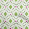 Cotton Flex Green Fabric Check  Dress Material Fabric Print Fabric By The Yard 40 Inch