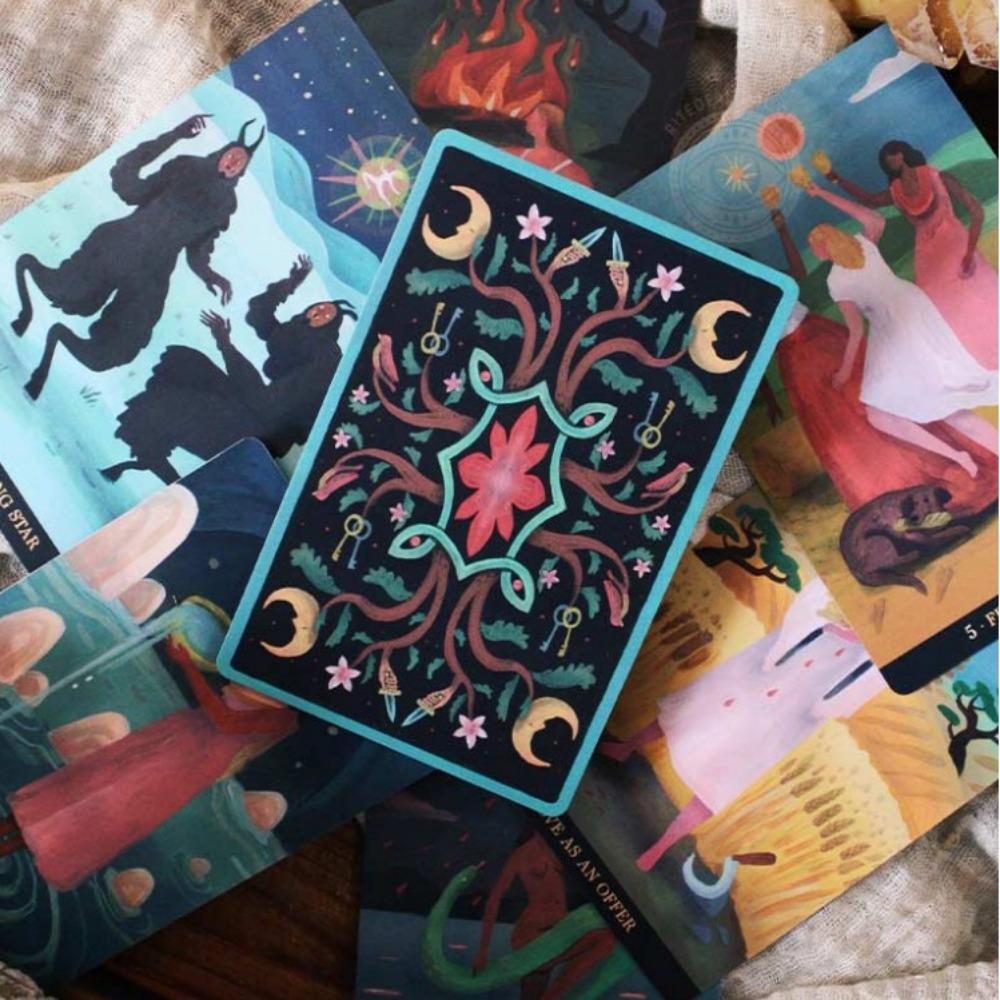 10,4*7,3 см Вдохновляющие карты Wicca Oracle, 36 шт. Карты «Путь к жизни, полной волшебства и духовности».