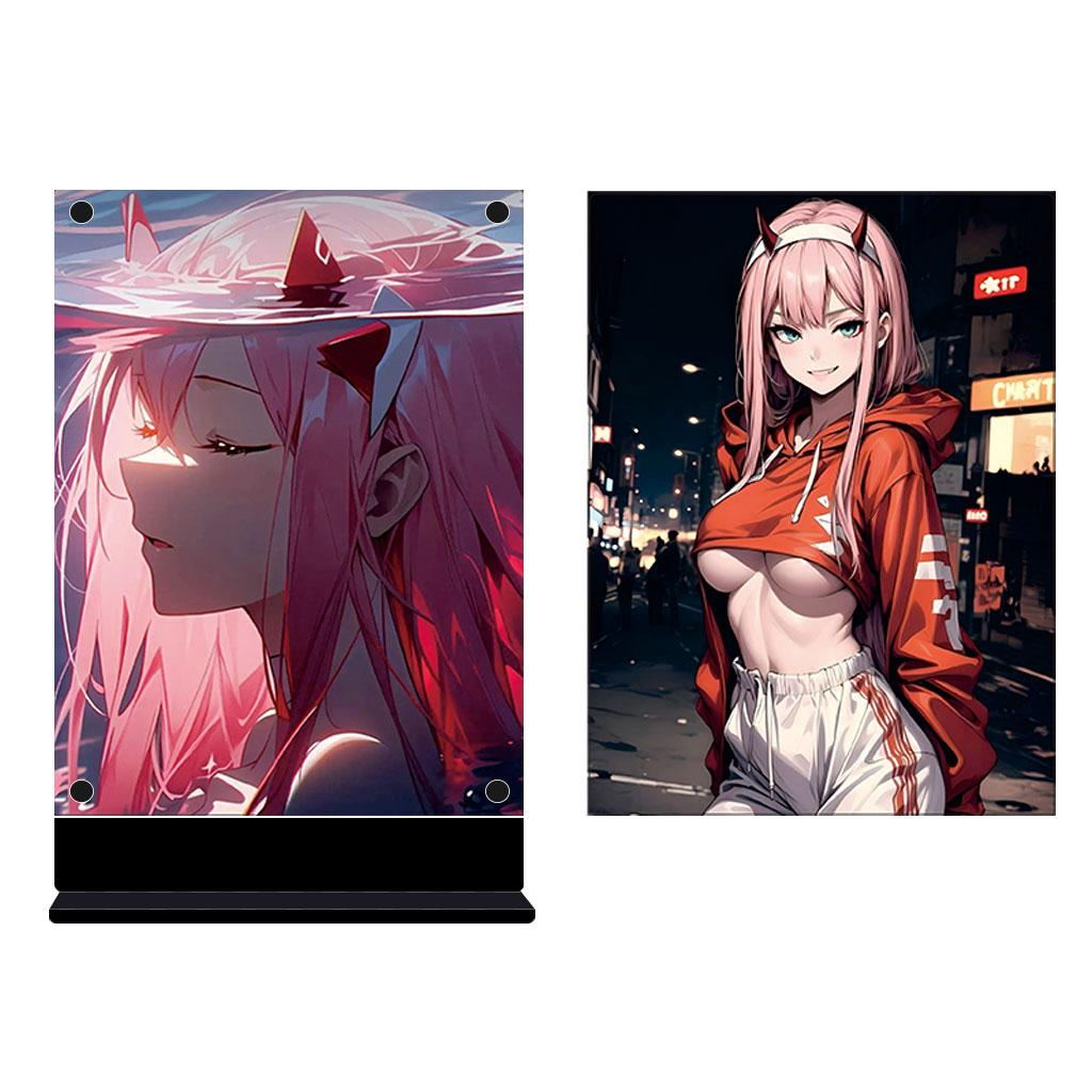 Led Backlit Poster One Piece Anime Night Light for Birthday Gift Bedroom Nightlight Game Room Deco Table Lamps Sign Zoro