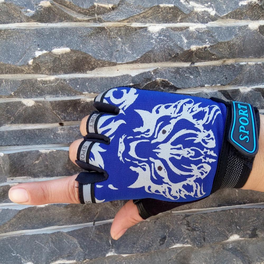 Children's Half-finger Gloves Riding High Elastic Outdoor Sun Protection Exercise