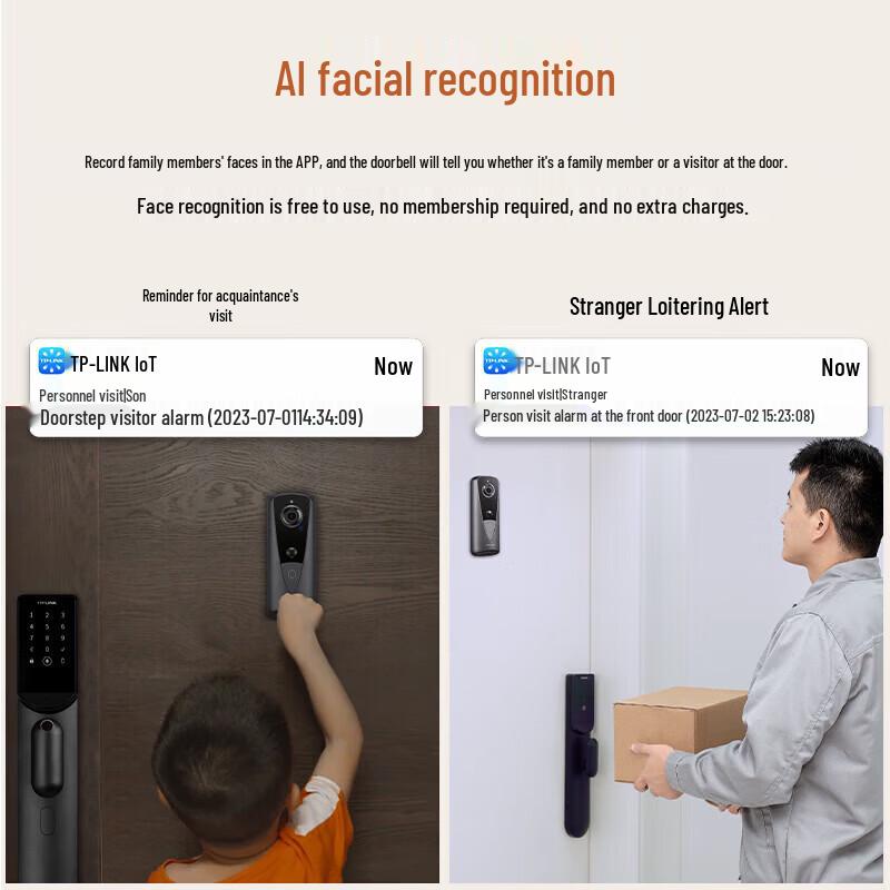 TP-LINK Smart Video Doorbell with Dual Cameras CN plug (adapter included)