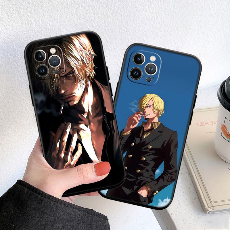 FM43 Чехол-накладка Sanji из One Piece для iPhone 16 15 14 13 12 Pro Max Plus Mini