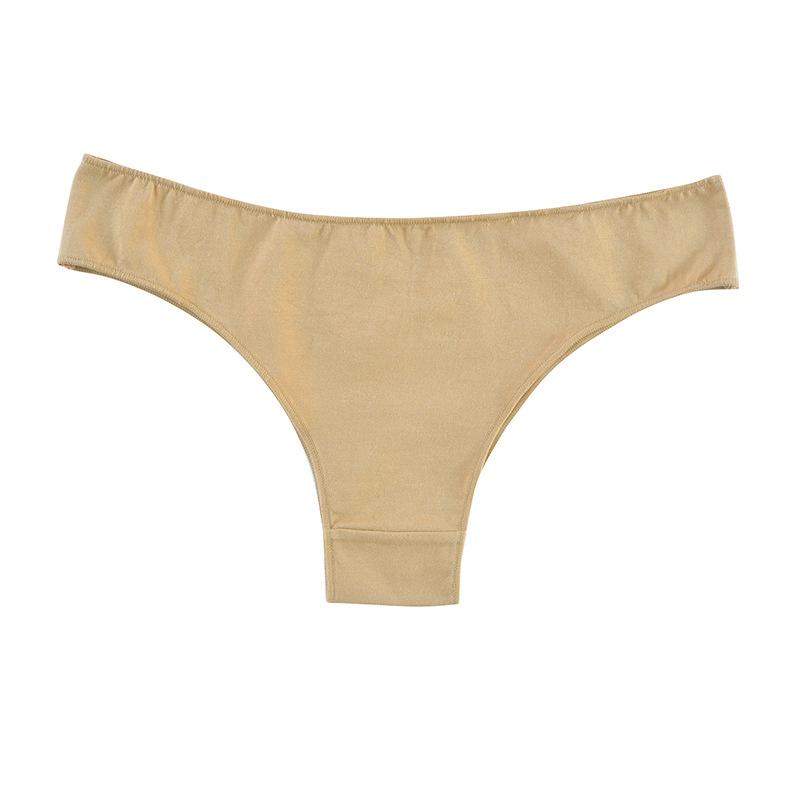 High Quality Comfort Simple Low Waist Women's Panties Summer Sports Breathable Sexy Thong Cotton Pure Lust Female Cute Solid Color Underpants
