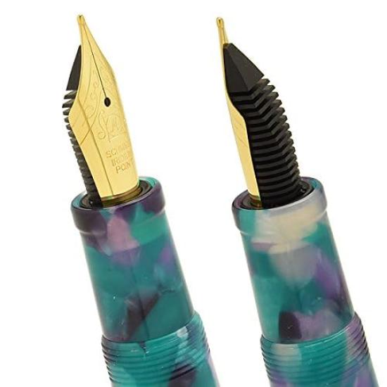 Подставка для перьевой ручки Pent Symphony Adagio на ручку F, прозрачная, оригинальная ручка Pen House, сине-зеленый день, (Прекрасная нить),