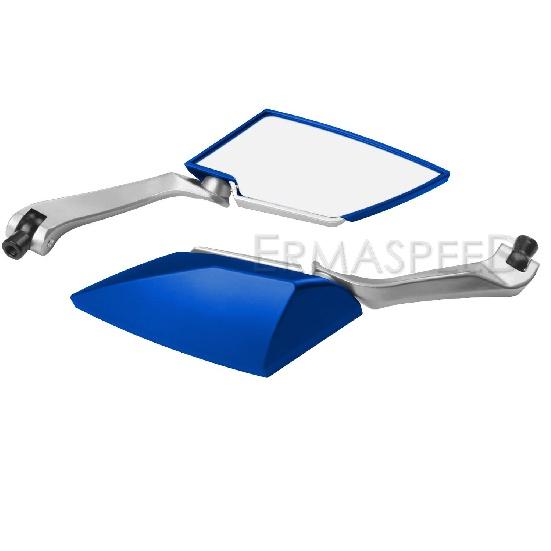 Зеркало для мотоцикла из углеродного волокна, красные зеркала заднего вида для скутера, 8 мм 10 мм, боковое зеркало для мотоцикла, скутера, уличного велосипеда