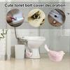 Крышка для унитаза, изысканная форма птицы, керамическая сменная крышка для унитаза, украшение для ванной комнаты, дома